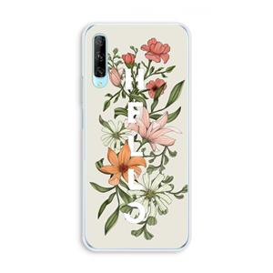 CaseCompany Hello bloemen: Huawei P Smart Pro Transparant Hoesje