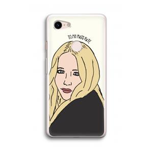 CaseCompany Mary Kate: Google Pixel 3 Transparant Hoesje