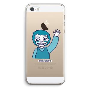 CaseCompany Zwaai: iPhone 5 / 5S / SE Transparant Hoesje