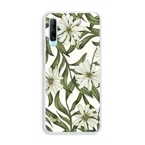 CaseCompany Wit bloemenpatroon: Huawei P Smart Pro Transparant Hoesje