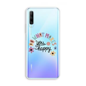 CaseCompany Happy days: Huawei P Smart Pro Transparant Hoesje