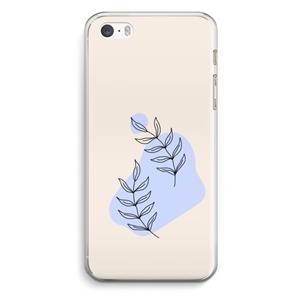 CaseCompany Leaf me if you can: iPhone 5 / 5S / SE Transparant Hoesje