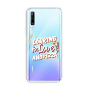 CaseCompany Pizza is the answer: Huawei P Smart Pro Transparant Hoesje