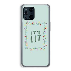 CaseCompany It's Lit: Oppo Find X3 Transparant Hoesje