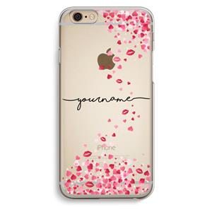 CaseCompany Hartjes en kusjes: iPhone 6 / 6S Transparant Hoesje