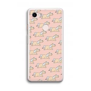 CaseCompany Ponys: Google Pixel 3 Transparant Hoesje