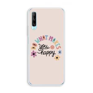 CaseCompany Happy days: Huawei P Smart Pro Transparant Hoesje