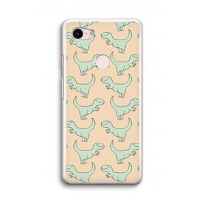 CaseCompany Dinos: Google Pixel 3 Transparant Hoesje