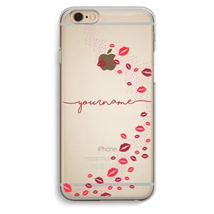CaseCompany Kusjes: iPhone 6 / 6S Transparant Hoesje