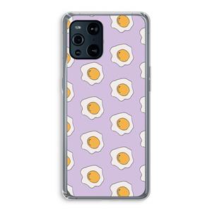 CaseCompany Bacon to my eggs #1: Oppo Find X3 Transparant Hoesje