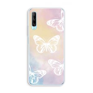 CaseCompany White butterfly: Huawei P Smart Pro Transparant Hoesje