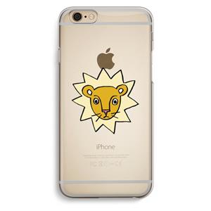 CaseCompany Kleine leeuw: iPhone 6 / 6S Transparant Hoesje