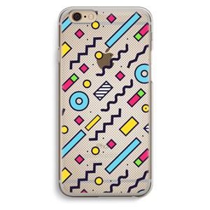 CaseCompany 8-bit N°8: iPhone 6 / 6S Transparant Hoesje