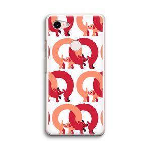 CaseCompany Dogs: Google Pixel 3 Transparant Hoesje