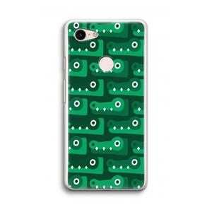 CaseCompany Crocs: Google Pixel 3 Transparant Hoesje