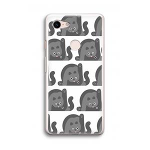 CaseCompany Cats: Google Pixel 3 Transparant Hoesje