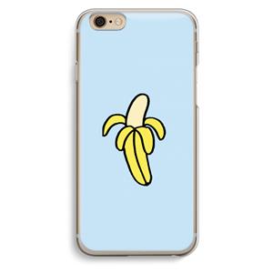 CaseCompany Banana: iPhone 6 / 6S Transparant Hoesje