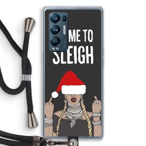 CaseCompany Came To Sleigh: Oppo Find X3 Neo Transparant Hoesje met koord
