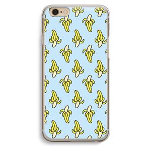 CaseCompany Bananas: iPhone 6 / 6S Transparant Hoesje