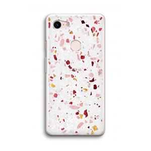 CaseCompany Terrazzo N°9: Google Pixel 3 Transparant Hoesje