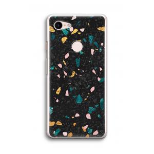 CaseCompany Terrazzo N°10: Google Pixel 3 Transparant Hoesje
