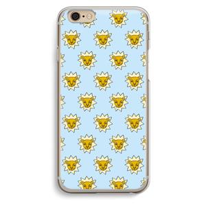 CaseCompany Leeuwenkoppen: iPhone 6 / 6S Transparant Hoesje