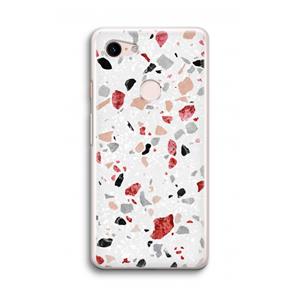 CaseCompany Terrazzo N°12: Google Pixel 3 Transparant Hoesje