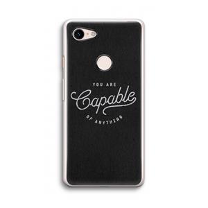 CaseCompany Capable: Google Pixel 3 Transparant Hoesje