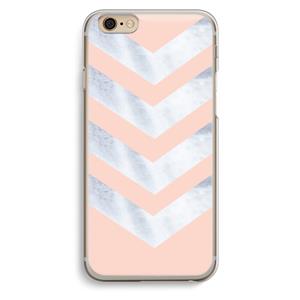 CaseCompany Marmeren pijlen: iPhone 6 / 6S Transparant Hoesje