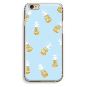 CaseCompany Ananasjes: iPhone 6 / 6S Transparant Hoesje