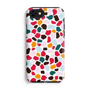 CaseCompany Colored Giraffe: iPhone 7 Tough Case