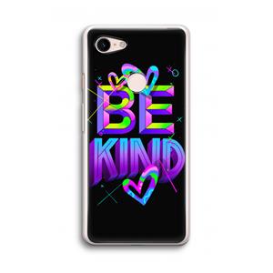 CaseCompany Be Kind: Google Pixel 3 Transparant Hoesje