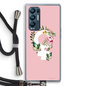 CaseCompany Venus: Oppo Find X3 Neo Transparant Hoesje met koord