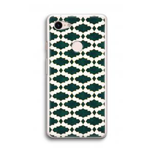 CaseCompany Moroccan tiles: Google Pixel 3 Transparant Hoesje