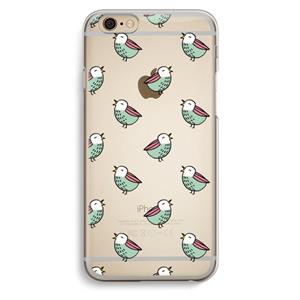 CaseCompany Vogeltjes: iPhone 6 / 6S Transparant Hoesje