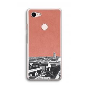 CaseCompany Marrakech Skyline : Google Pixel 3 Transparant Hoesje