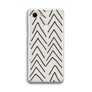 CaseCompany Marrakech Arrows: Google Pixel 3 Transparant Hoesje