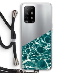 CaseCompany Weerkaatsing water: Oppo A94 5G Transparant Hoesje met koord