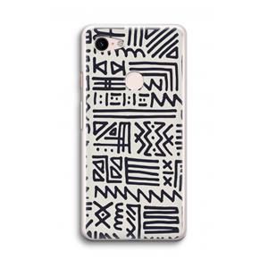 CaseCompany Marrakech print: Google Pixel 3 Transparant Hoesje
