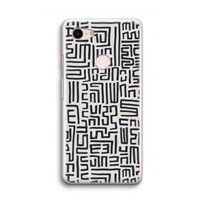 CaseCompany Moroccan Print: Google Pixel 3 Transparant Hoesje