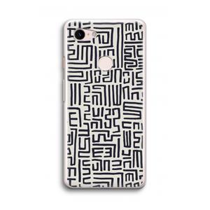 CaseCompany Moroccan Print: Google Pixel 3 Transparant Hoesje