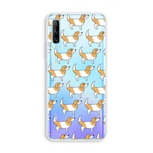 CaseCompany Doggy: Huawei P Smart Pro Transparant Hoesje