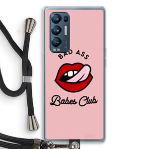 CaseCompany Badass Babes Club: Oppo Find X3 Neo Transparant Hoesje met koord