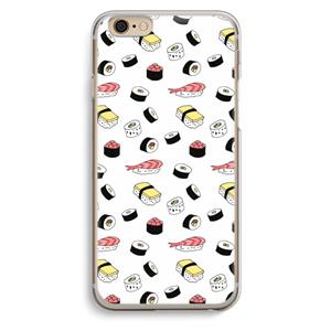 CaseCompany Sushi time: iPhone 6 / 6S Transparant Hoesje