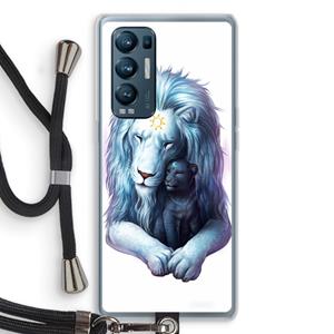 CaseCompany Child Of Light: Oppo Find X3 Neo Transparant Hoesje met koord