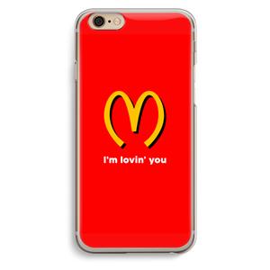 CaseCompany I'm lovin' you: iPhone 6 / 6S Transparant Hoesje