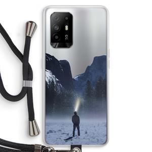 CaseCompany Wanderlust: Oppo A94 5G Transparant Hoesje met koord