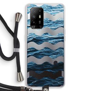 CaseCompany Oceaan: Oppo A94 5G Transparant Hoesje met koord
