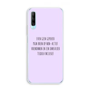 CaseCompany Tequila: Huawei P Smart Pro Transparant Hoesje