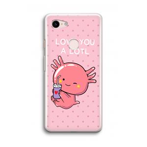 CaseCompany Love You A Lotl: Google Pixel 3 Transparant Hoesje